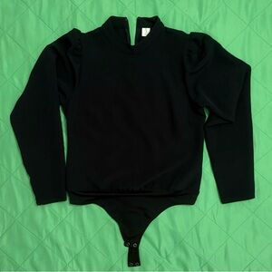 Joie Black Long Sleeve Women’s Bodysuit